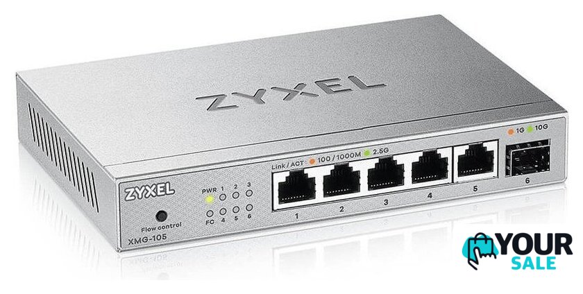 Неуправляемый коммутатор Zyxel XMG-105 - Изображение №3 — Интернет-магазин Your Sale