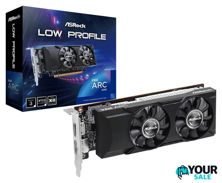 Видеокарта ASRock Intel ARC A310 Low Profile 4GB A310 LP 4G - Изображение №2 — Интернет-магазин Your Sale