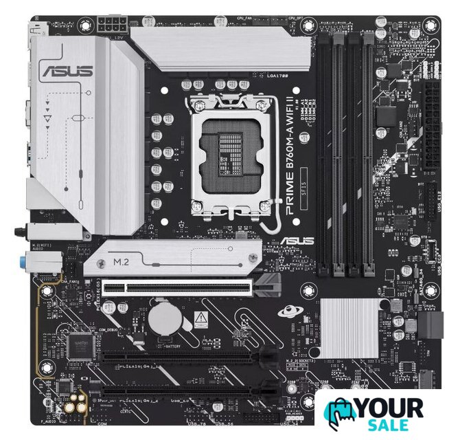 Материнская плата ASUS Prime B760M-A WiFi II - Изображение №1 — Интернет-магазин Your Sale
