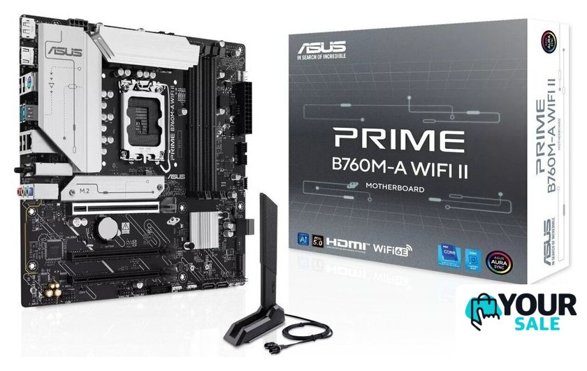 Материнская плата ASUS Prime B760M-A WiFi II - Изображение №6 — Интернет-магазин Your Sale