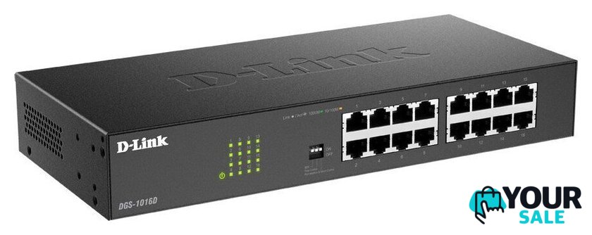 Неуправляемый коммутатор D-Link DGS-1016D/J1A - Изображение №2 — Интернет-магазин Your Sale