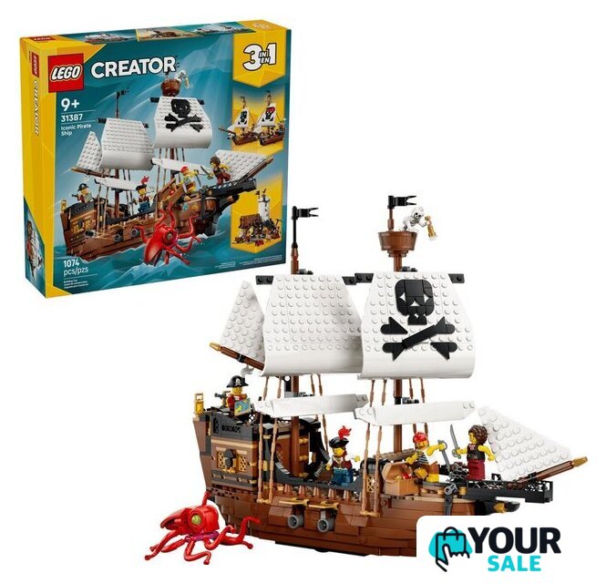 Конструктор LEGO Creator 3 в 1 31387 Легендарный пиратский корабль - Изображение №1 — Интернет-магазин Your Sale