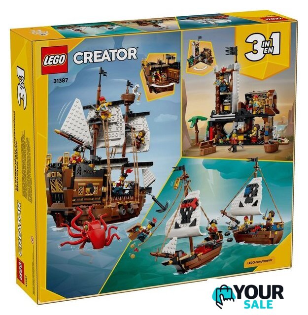 Конструктор LEGO Creator 3 в 1 31387 Легендарный пиратский корабль - Изображение №19 — Интернет-магазин Your Sale