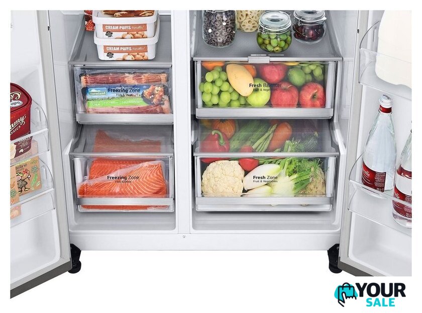 Холодильник side by side LG InstaView GSGV80PYLL - Изображение №10 — Интернет-магазин Your Sale