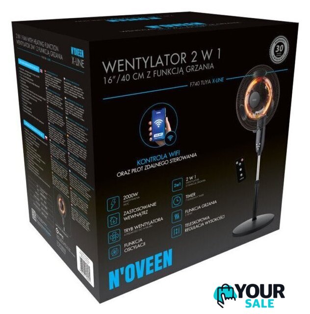 Вентилятор Noveen F740 WiFi Tuya Smart X-LINE - Изображение №14 — Интернет-магазин Your Sale