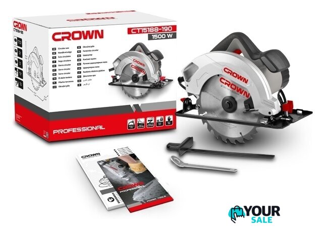 Дисковая (циркулярная) пила Crown CT15188-190 - Изображение №2 — Интернет-магазин Your Sale