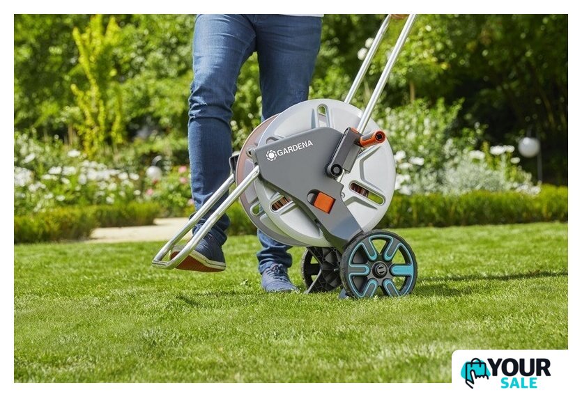 Тележка со шлангом Gardena Тележка AquaRoll M со шлангом (1/2