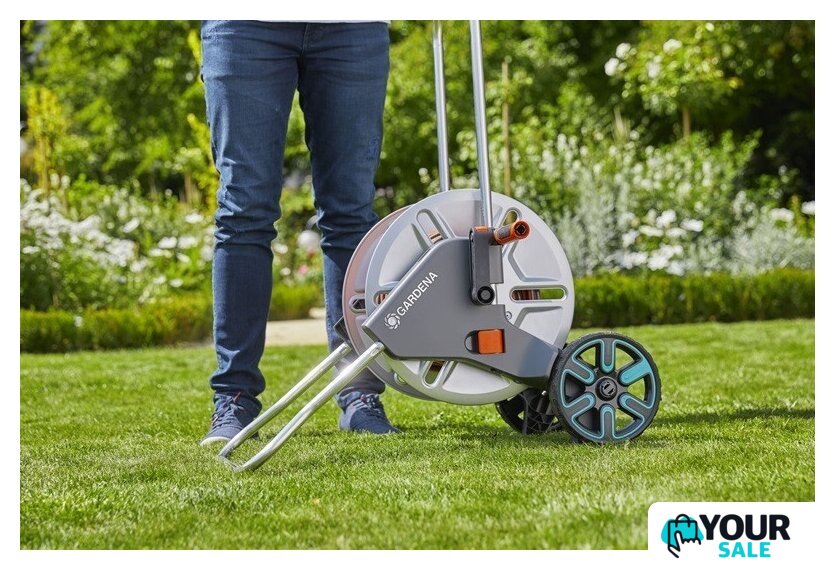 Тележка со шлангом Gardena Тележка AquaRoll M со шлангом (1/2