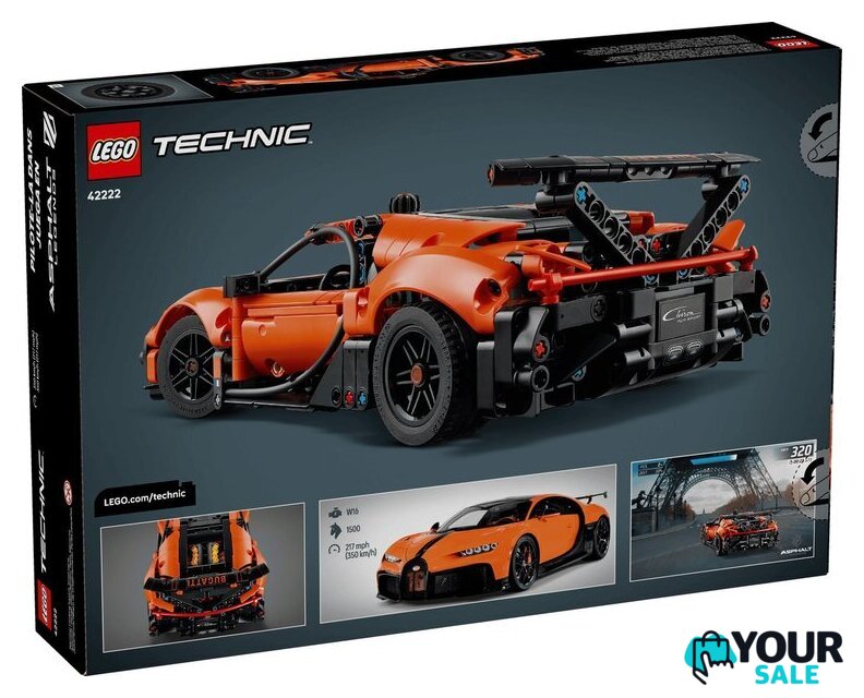 Конструктор LEGO Technic 42222 Bugatti Chiron Pur Sport Hypercar - Изображение №7 — Интернет-магазин Your Sale