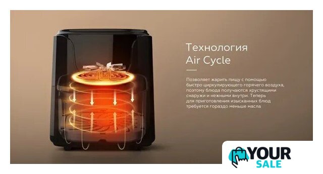 Аэрогриль (аэрофритюрница) BQ AF5011S - Изображение №3 — Интернет-магазин Your Sale