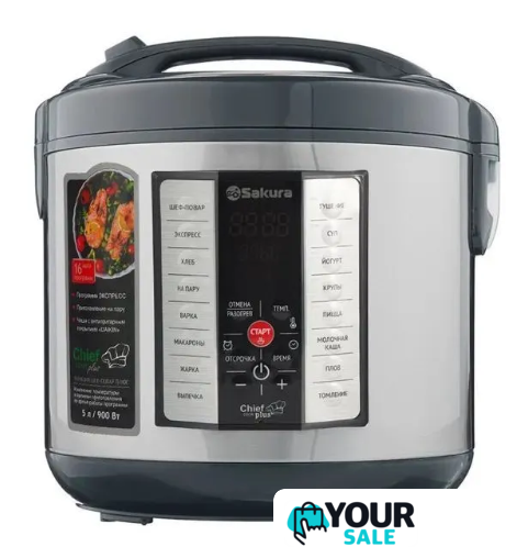 Мультиварка Sakura SA-7766BK - Изображение №2 — Интернет-магазин Your Sale