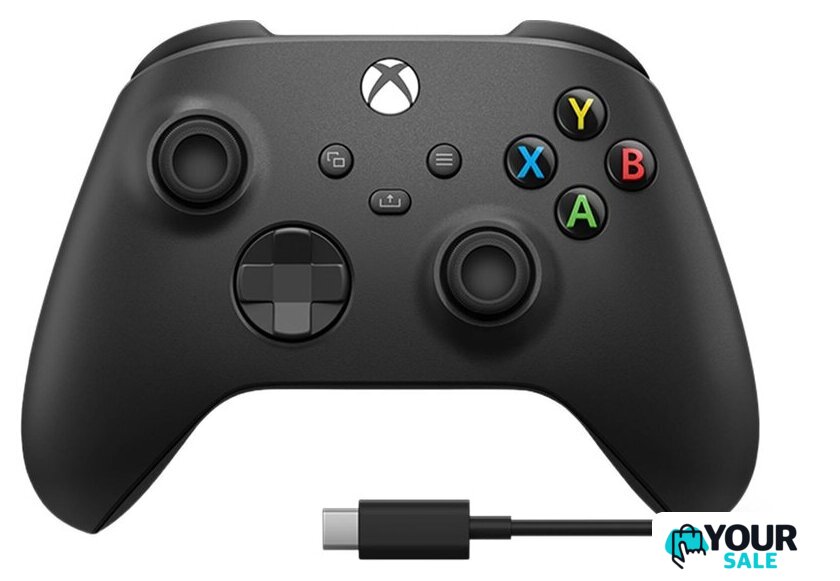 Геймпад Microsoft Xbox + USB-C кабель (черный) - Изображение №1 — Интернет-магазин Your Sale