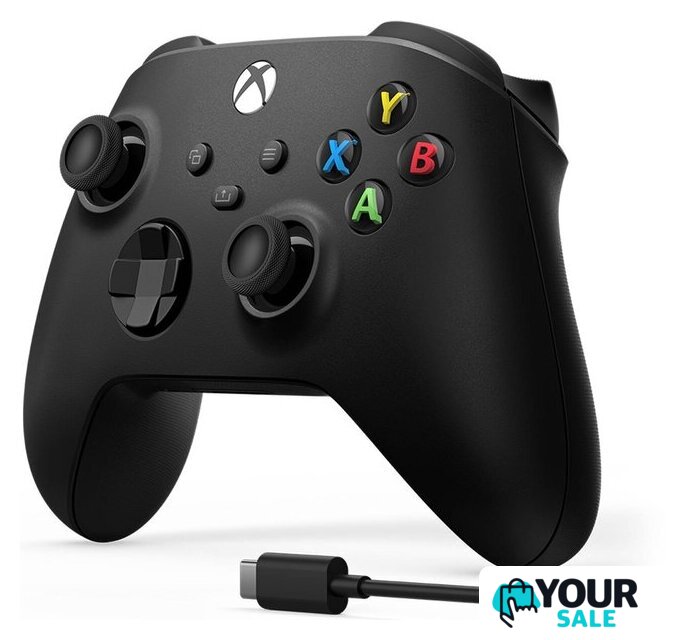 Геймпад Microsoft Xbox + USB-C кабель (черный) - Изображение №2 — Интернет-магазин Your Sale