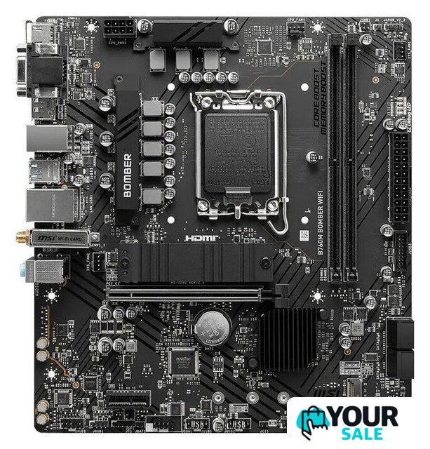 Материнская плата MSI B760M Bomber WiFi - Изображение №1 — Интернет-магазин Your Sale