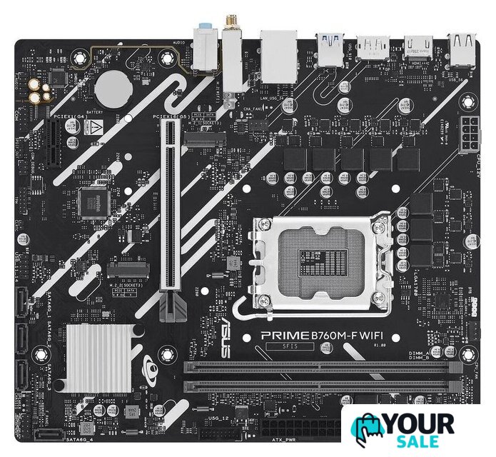 Материнская плата ASUS Prime B760M-F WiFi - Изображение №2 — Интернет-магазин Your Sale