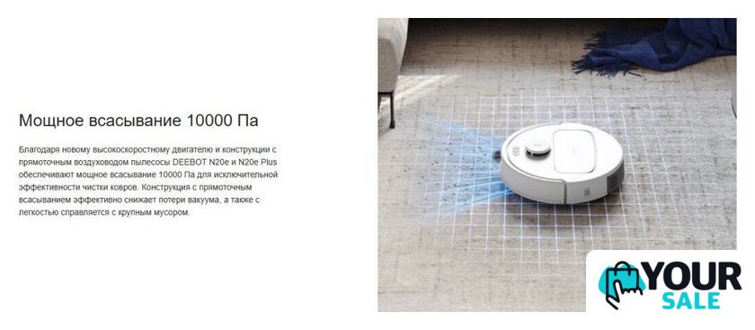 Робот-пылесос Ecovacs N20E YDLX11-3 (белый) - Изображение №14 — Интернет-магазин Your Sale