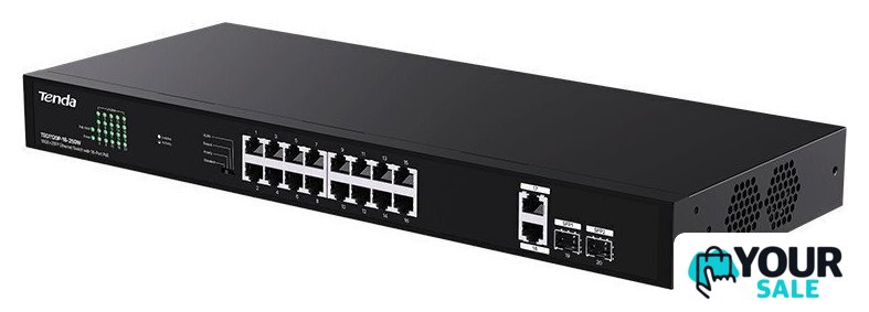 Неуправляемый коммутатор Tenda TEG1120P-16-250W - Изображение №2 — Интернет-магазин Your Sale
