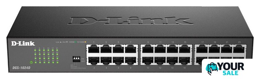 Неуправляемый коммутатор D-Link DGS-1024D/J1A - Изображение №1 — Интернет-магазин Your Sale