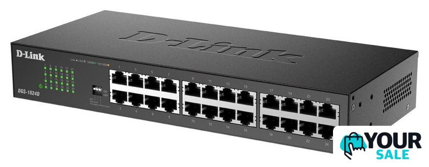 Неуправляемый коммутатор D-Link DGS-1024D/J1A - Изображение №2 — Интернет-магазин Your Sale