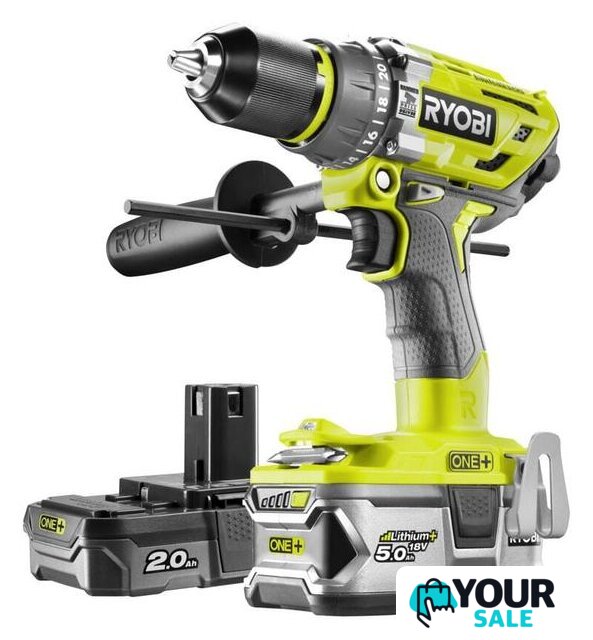 Ударная дрель-шуруповерт Ryobi R18PD7-252S 5133004391 (с 2-мя АКБ, сумка) - Изображение №1 — Интернет-магазин Your Sale