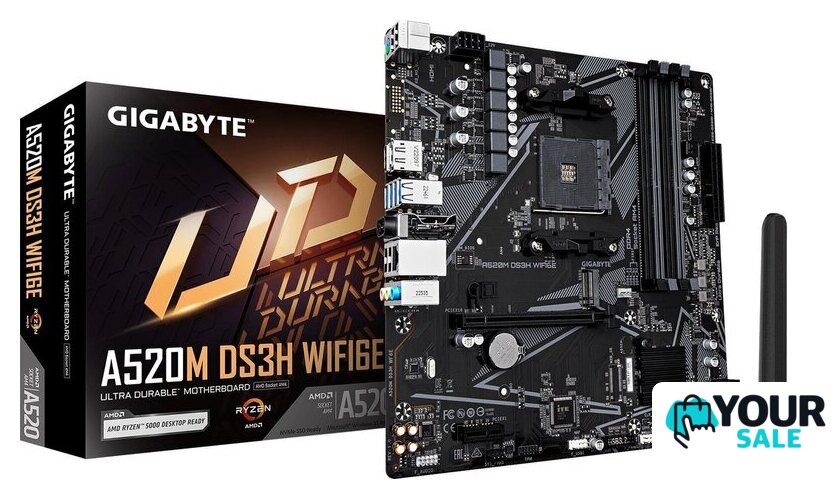 Материнская плата Gigabyte A520M DS3H WiFi6E - Изображение №4 — Интернет-магазин Your Sale