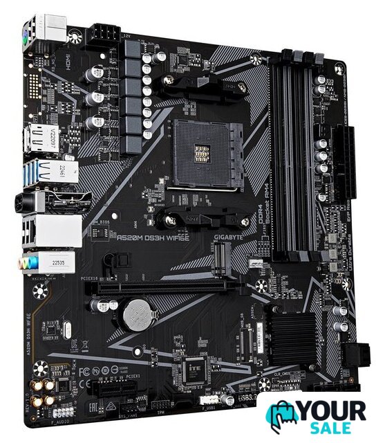 Материнская плата Gigabyte A520M DS3H WiFi6E - Изображение №2 — Интернет-магазин Your Sale