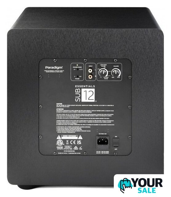 Проводной сабвуфер Paradigm Essentials Sub 12 - Изображение №4 — Интернет-магазин Your Sale
