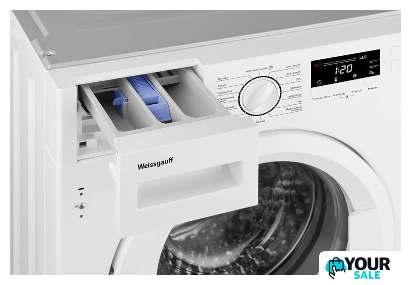Стиральная машина Weissgauff WMI 6147 Inverter Steam - Изображение №17 — Интернет-магазин Your Sale