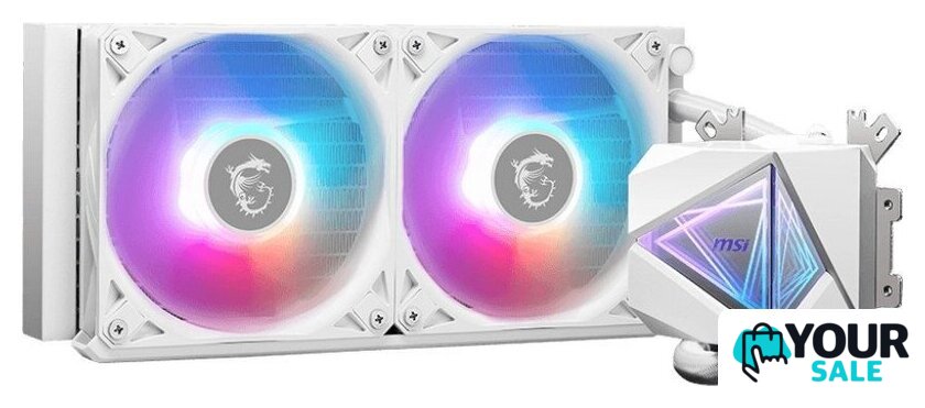 Система жидкостного охлаждения для процессора MSI MAG CoreLiquid I240 (белый) - Изображение №3 — Интернет-магазин Your Sale