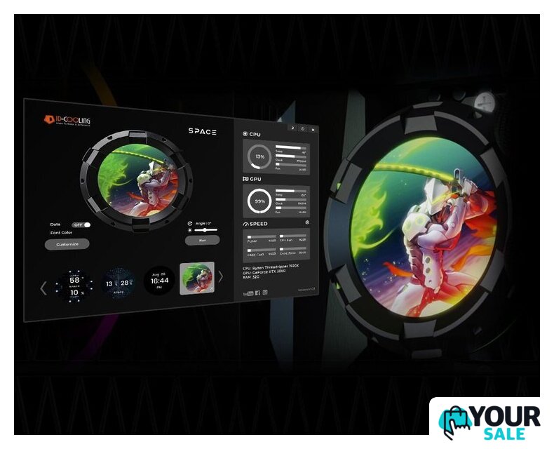 Система жидкостного охлаждения для процессора ID-Cooling Space SL240 XE - Изображение №9 — Интернет-магазин Your Sale