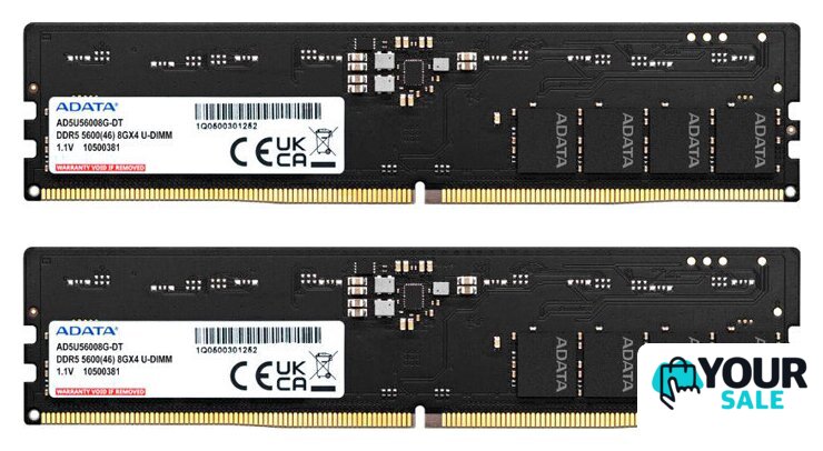 Оперативная память ADATA 2x16ГБ DDR5 4800 МГц AD5U480016G-DT - Изображение №1 — Интернет-магазин Your Sale