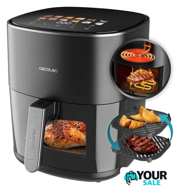 Аэрогриль (аэрофритюрница) Cecotec Cecofry&Grill Duoheat 6500 - Изображение №2 — Интернет-магазин Your Sale
