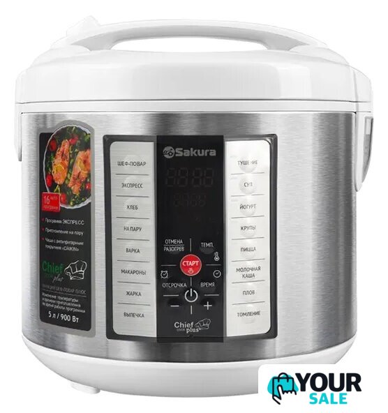 Мультиварка Sakura SA-7766W - Изображение №1 — Интернет-магазин Your Sale
