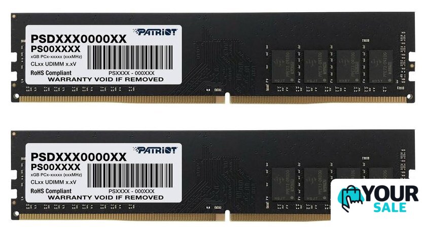Оперативная память Patriot Signature Line 2x16GB DDR4 PC4-25600 PSD432G3200K - Изображение №1 — Интернет-магазин Your Sale