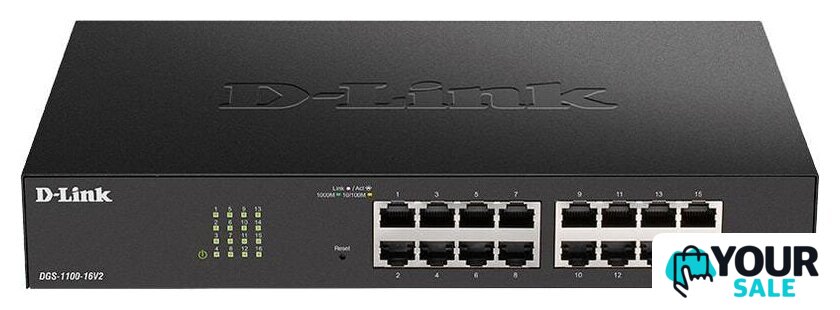 Управляемый коммутатор 2-го уровня D-Link DGS-1100-16V2/A1A - Изображение №1 — Интернет-магазин Your Sale