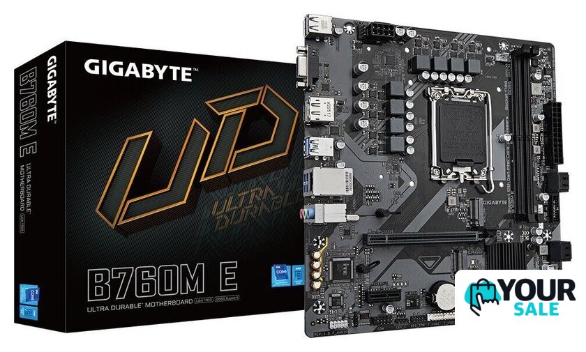 Материнская плата Gigabyte B760M E (rev. 1.0) - Изображение №3 — Интернет-магазин Your Sale