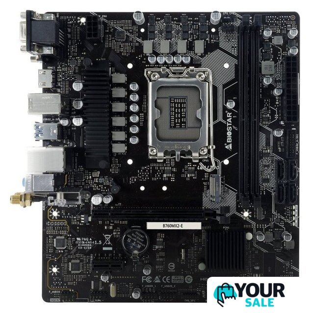 Материнская плата BIOSTAR B760MX2-E Ver. 6.1 - Изображение №1 — Интернет-магазин Your Sale