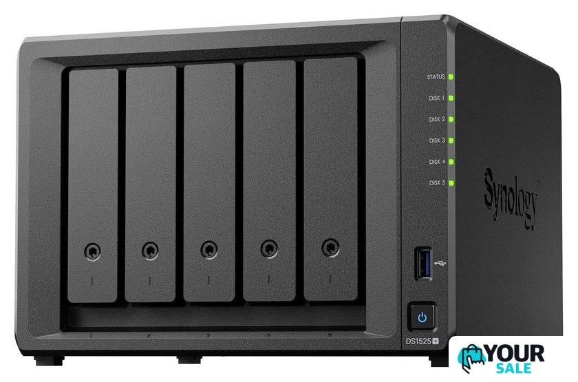 Сетевой накопитель Synology DiskStation DS1525+ - Изображение №1 — Интернет-магазин Your Sale