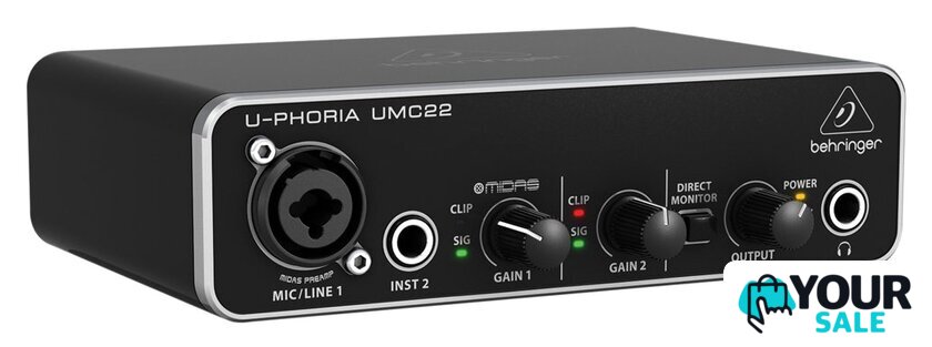 Аудиоинтерфейс Behringer U-Phoria UMC22 - Изображение №3 — Интернет-магазин Your Sale