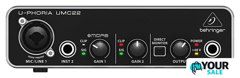 Аудиоинтерфейс Behringer U-Phoria UMC22 - Изображение №1 — Интернет-магазин Your Sale