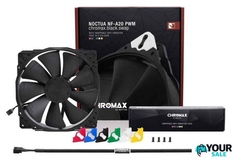 Вентилятор для корпуса Noctua NF-A20 PWM chromax.black.swap - Изображение №1 — Интернет-магазин Your Sale
