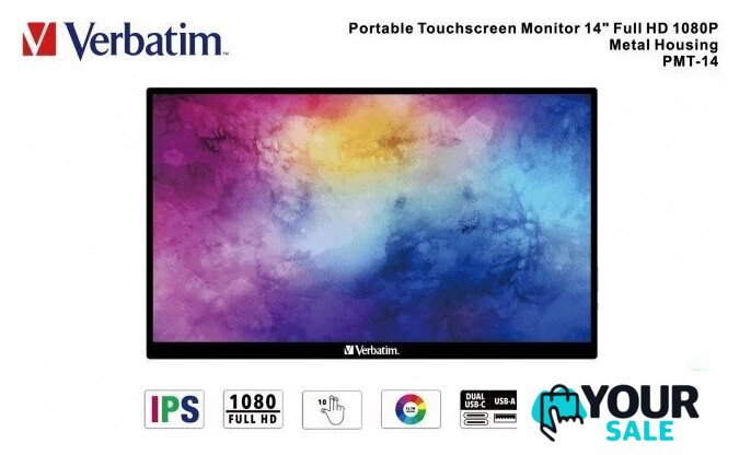 Портативный монитор Verbatim PMT-14 49591 - Изображение №14 — Интернет-магазин Your Sale