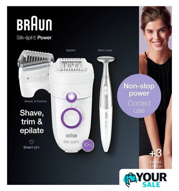 Эпилятор Braun Silk-epil 5 Series 5-825P - Изображение №9 — Интернет-магазин Your Sale