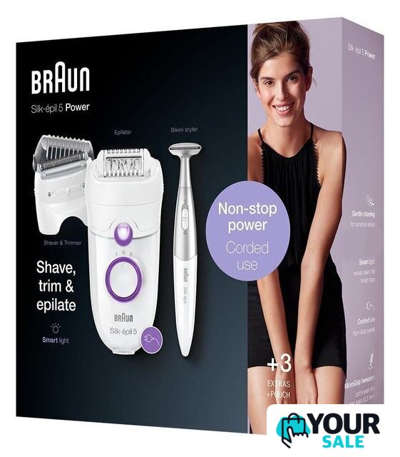 Эпилятор Braun Silk-epil 5 Series 5-825P - Изображение №10 — Интернет-магазин Your Sale