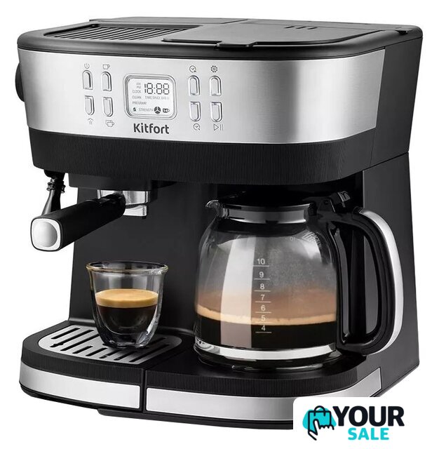 Рожковая кофеварка Kitfort KT-771 - Изображение №1 — Интернет-магазин Your Sale