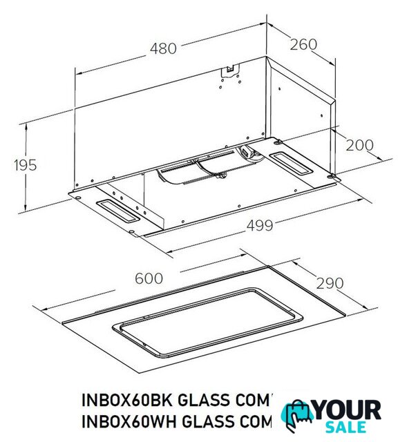 Кухонная вытяжка Meferi INBOX60WH Glass Comfort - Изображение №14 — Интернет-магазин Your Sale