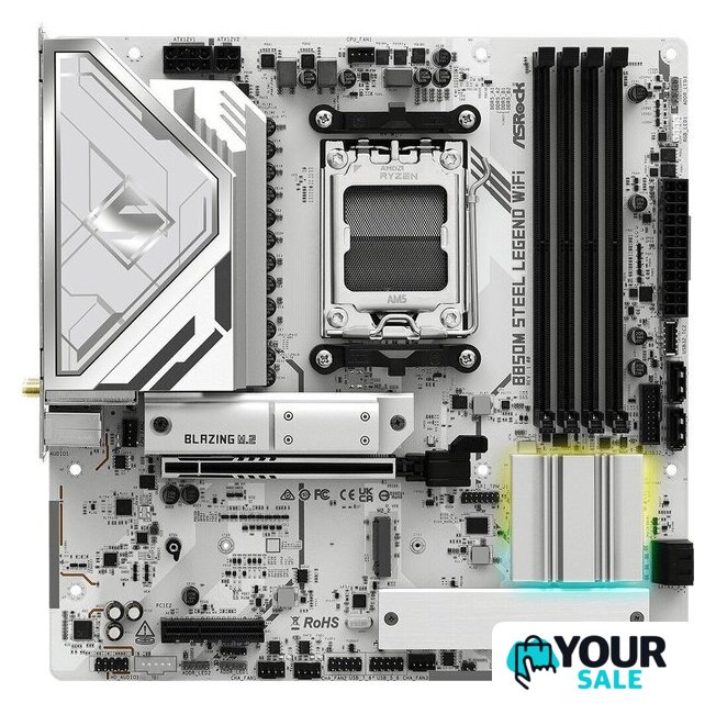 Материнская плата ASRock B850M Steel Legend WiFi - Изображение №2 — Интернет-магазин Your Sale