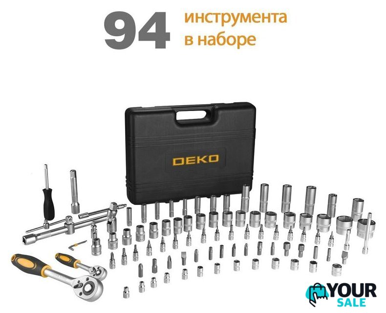 Универсальный набор инструментов Deko DKMT94 (94 предмета) - Изображение №6 — Интернет-магазин Your Sale
