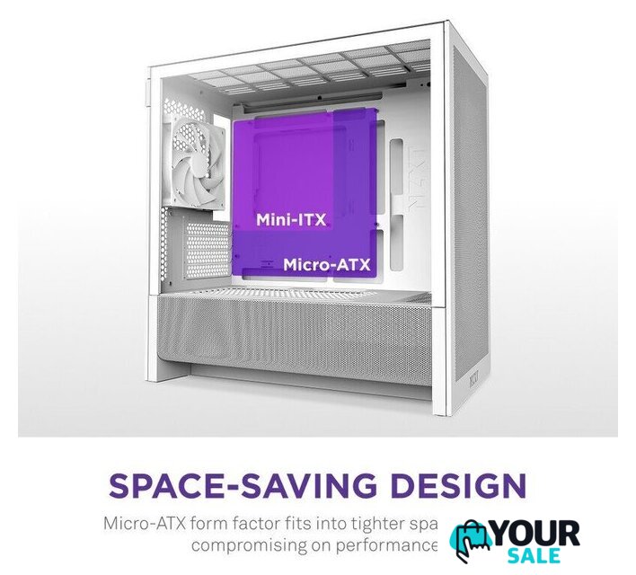 Корпус NZXT H3 Flow CC-H31FW-01 - Изображение №3 — Интернет-магазин Your Sale