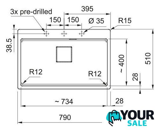 Кухонная мойка Franke Kanon KNG PRO 610-73 FTL 114.0749.636 (грецкий ореховый) - Изображение №5 — Интернет-магазин Your Sale